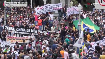 فيديو | الآلاف من ضباط الشرطة يحتجون في البرازيل للمطالبة برواتب أعلى