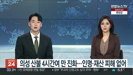 下载视频: '산불 1단계' 경북 의성 산불 4시간 여 만에 진화 완료…피해 없어