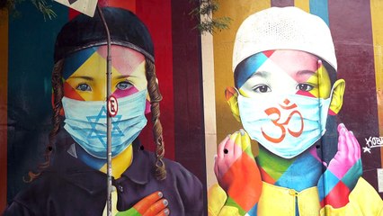 Com a pandemia, saúde também inspira a arte de rua em SP