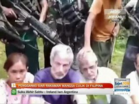 Pengganas siar rakaman mangsa culik di Filipina