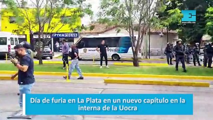 Día de furia en La Plata en un nuevo capítulo en la interna de la Uocra