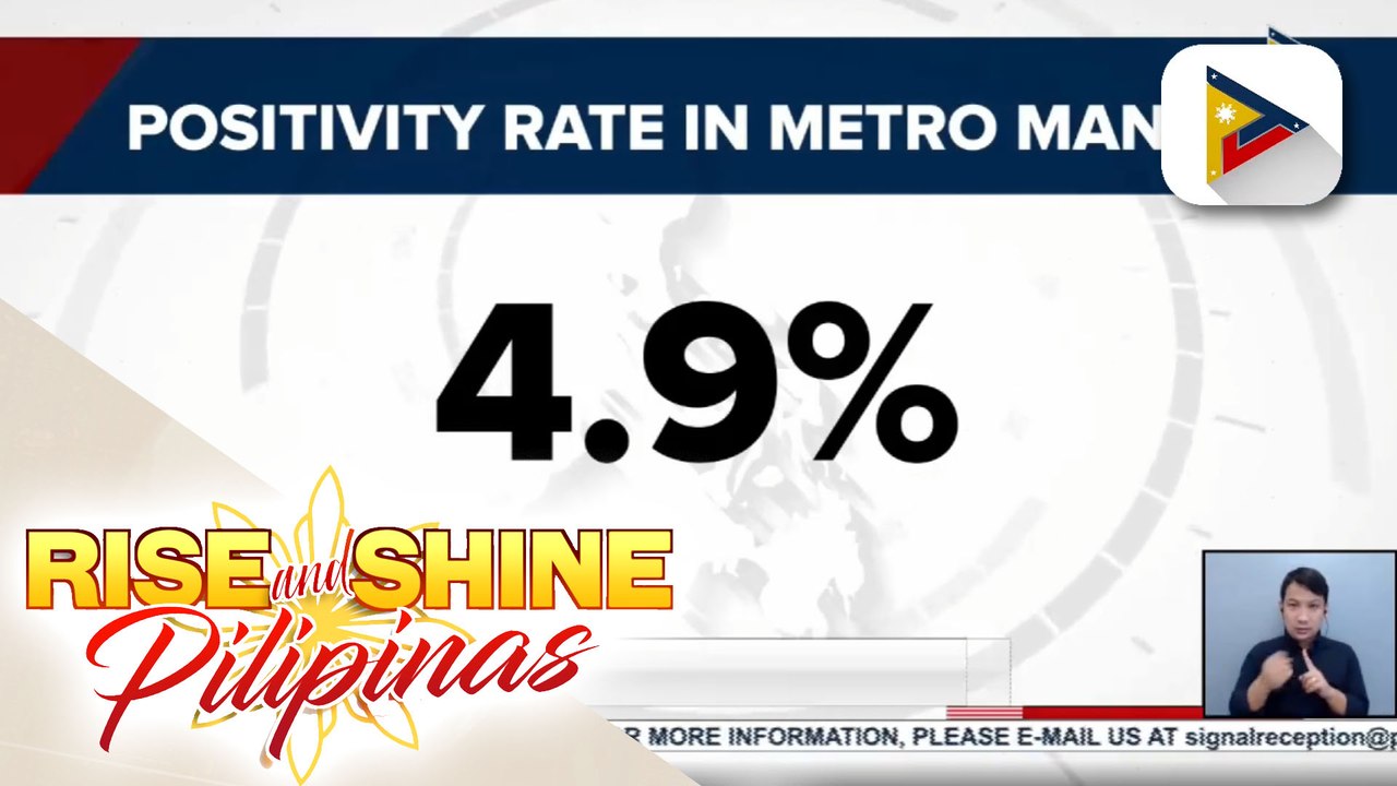 OCTA Research: Positivity rate sa NCR, bumaba na sa 4.9%; OCTA, tiwalang handa na sa Alert Level 1 ang NCR, pero ang grupo ng mga pribadong ospital, tutol