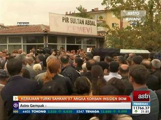 Kerajaan Turki sahkan 97 angka korban insiden bom