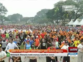 Lebih 5 juta rakyat menyambut Hari Sukan Negara
