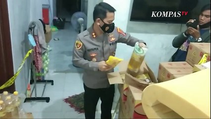 Penampakan 9.600 Liter Minyak Goreng yang Ditimbun Pasutri di Serang