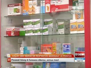 Jualan ubat berkaitan respiratori meningkat 30 peratus