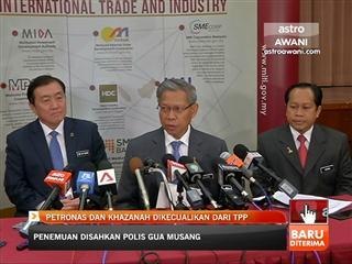 Khazanah dan Petronas dikecualikan daripada TPPA