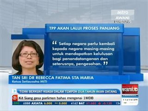 TPPA tidak berkuatkuasa dalam tempoh dua tahun akan datang