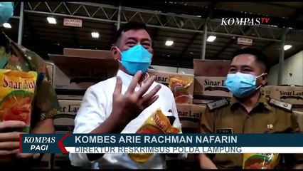 Polisi Temukan 345,6 Ribu Liter Minyak Goreng Dalam Gudang Penyimpanan CV Sinar Laut Lampung