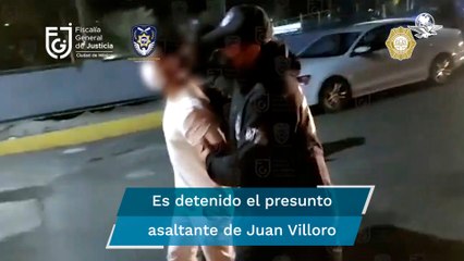 Cae presunto asaltante del escritor Juan Villoro