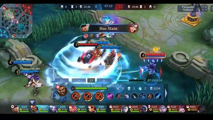 21KILL + SAVAGE !!! ROGER HYPERCARRY BUILD !  MLBB ! Yuta Gaming