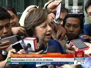 Tidak perlu tambat ringgit