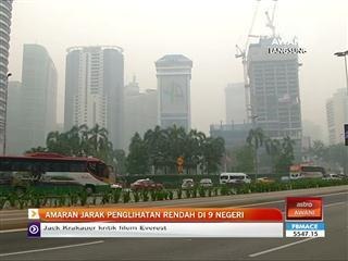 Amaran jarak penglihatan rendah di sembilan negeri