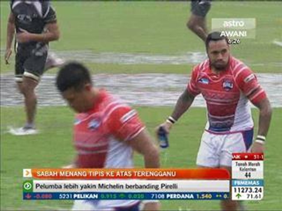 Sabah menang tipis ke atas Terengganu