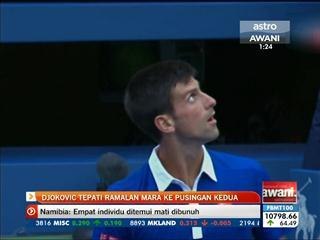 Djokovic tepati ramalan mara ke pusingan kedua