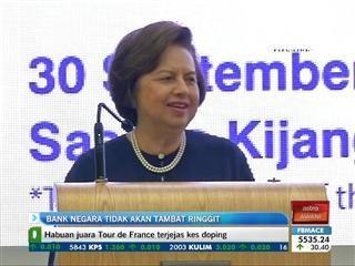 Bank Negara tidak akan tambat ringgit