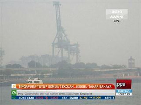 Singapura tutup semua sekolah, jerebu tahap bahaya