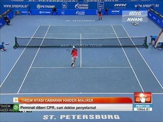 Tenis Atp Terbuka St. Petersburg: Thiem atasi cabaran Haider-Maurer