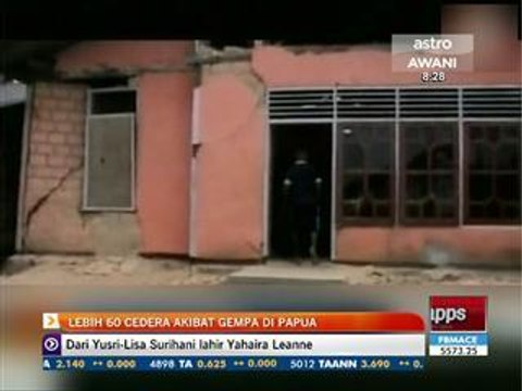 Lebih 60 cedera akibat gempa 6.6 magnitud di Papua