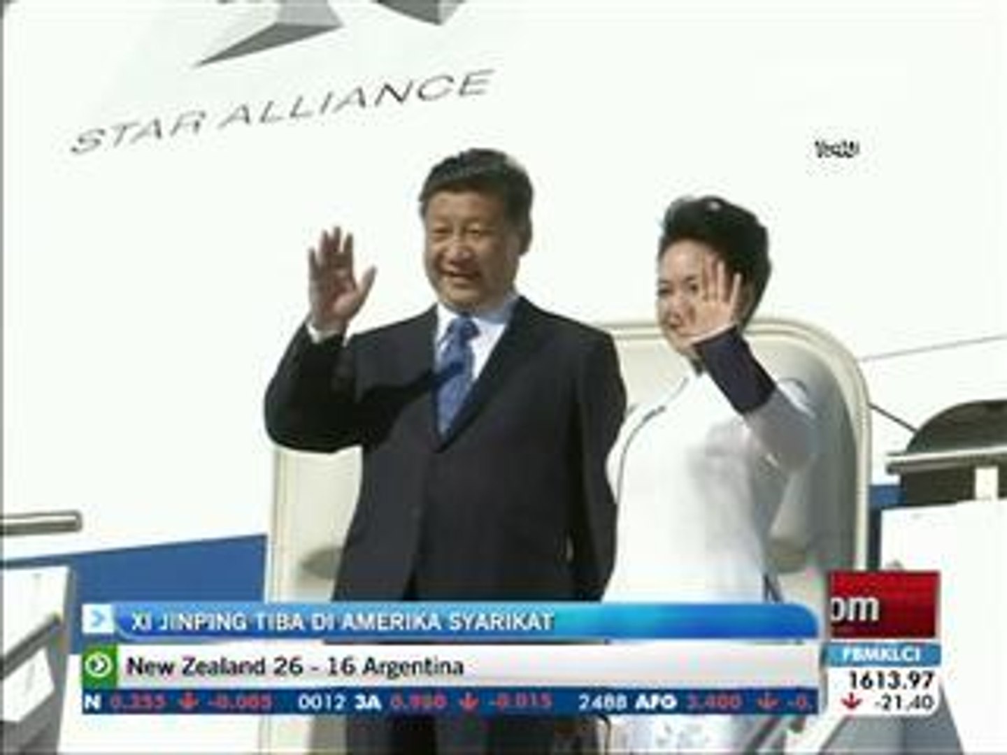 ⁣Xi Jinping tiba di Amerika Syarikat