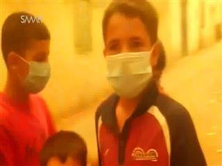 Deadly sandstorm engulfs Mideast, slows Syria strikes