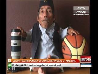 Lelaki paling pendek di dunia meninggal di Amerika