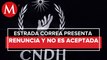 Secretario ejecutivo de la CNDH renuncia; no se la aceptan