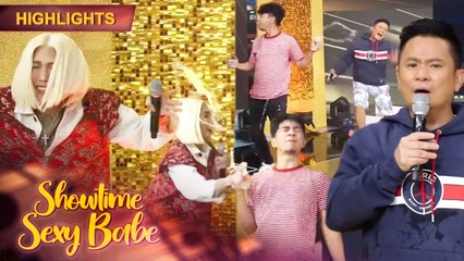 Teddy splashes Vice and Ogie with water | It's Showtime Sexy Babe