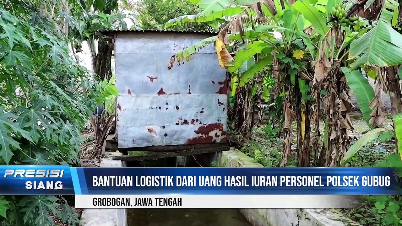 Polsek Gubug Polres Grobogan, Memberikan Bantuan Logistik Kepada Mbah Surati Lansia Sebatang Kara