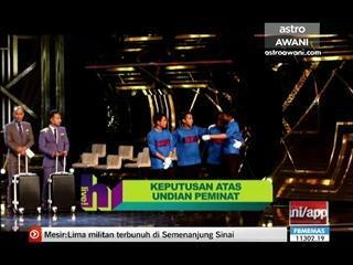 Keputusan atas undian peminat-Edry Abdul Halim