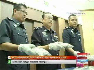 Dua penganggur ditahan edar dadah di Kedah