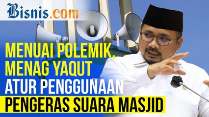 Menteri Agama Batasi Penggunaan Pengeras Suara Masjid