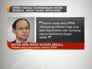 SPRM hargai sumbangan Kevin Morais, abadi nama mendiang