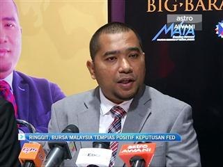 Ringgit, Bursa Malaysia akan tempias positif keputusan The Fed