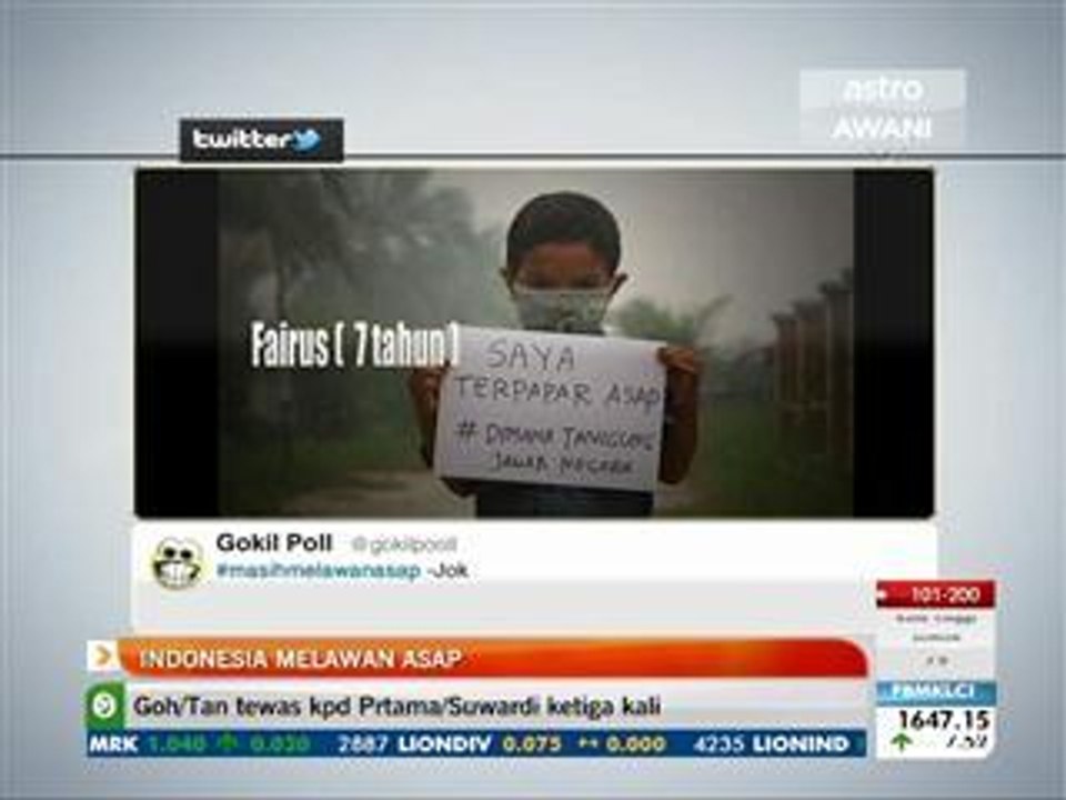 Indonesia melawan asap