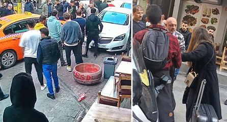 Descargar video: Turistlerle taksici arasında otoyol ücreti tartışması