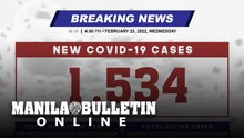 DOH reports 1,534 new cases, bringing the national total to 3,655,709, as of FEBRUARY 23, 2022