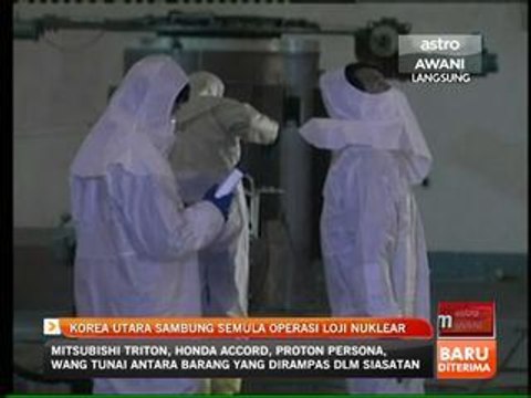 Korea Utara sambung semula operasi loji nuklear