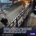 Detik-Detik Maling Gasak Motor Milik Polisi, Tak Sadar Aksinya Terekam CCTV