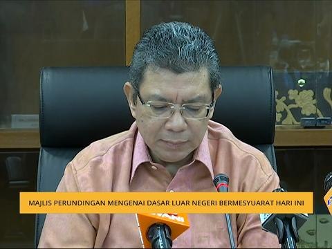 Majlis perundingan mengenai dasar luar negeri bermesyuarat hari ini