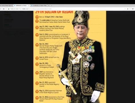 #Bualan 22 Okt: Istiadat Pertabalan Sultan Kedah yang ke-29