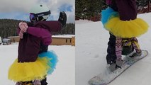 'WILD sisters take the 'trust game' to a whole new level *RISKY SNOWBOARDING*'