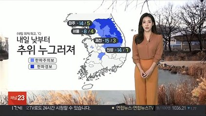 [날씨] 내일 아침도 강추위…대기 무척 건조, 화재 주의
