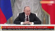 İstihbarat şefinin zor anları! Putin'in karşısında kekelemeye başladı