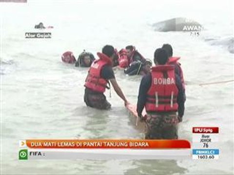 Dua mati lemas di Pantai Tanjung Bidara