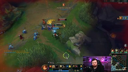 Ibai robándole la primera sangre a Auron (League of Legends)