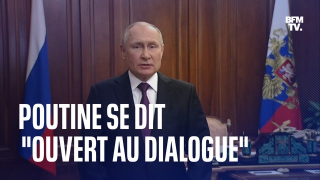 Notre pays est toujours ouvert à un dialogue direct et honnête Le discours de Vladimir Poutine à la télévision russe
