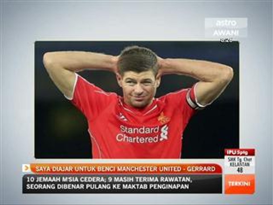 Saya diajar untuk benci Manchester United – Steven Gerrard