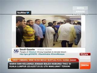 Kren tumbang: Anak muda Mekah berpusu-pusu derma darah