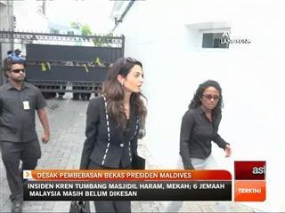Desak pembebasan bekas Presiden Maldives